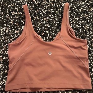 Lulu align tank size 6. Good condition. Color spiced chai. No bra inserts.